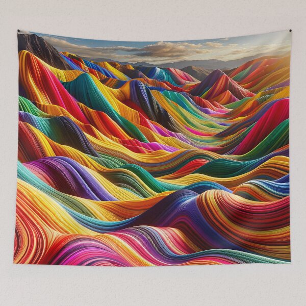 Item preview, Peruvian Colorful Rainbow and Clouds Mountains and Oceans Sun Valley Horizon designed and sold by ARVA-Digital.