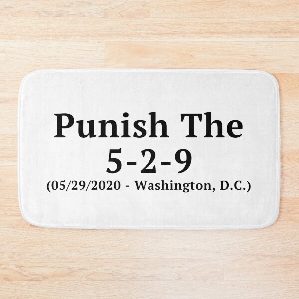 Item preview, Punish the 5-2-9: Simple Black Text designed and sold by TheKnightWriter.