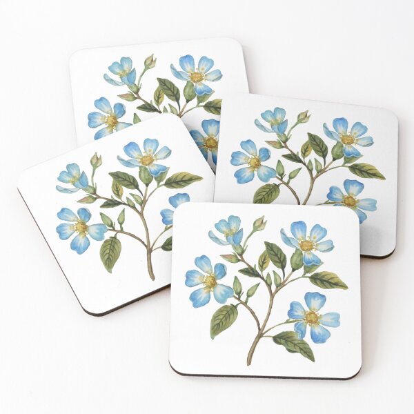 Item preview, Blue flower Stickerr designed and sold by PrimeInk.