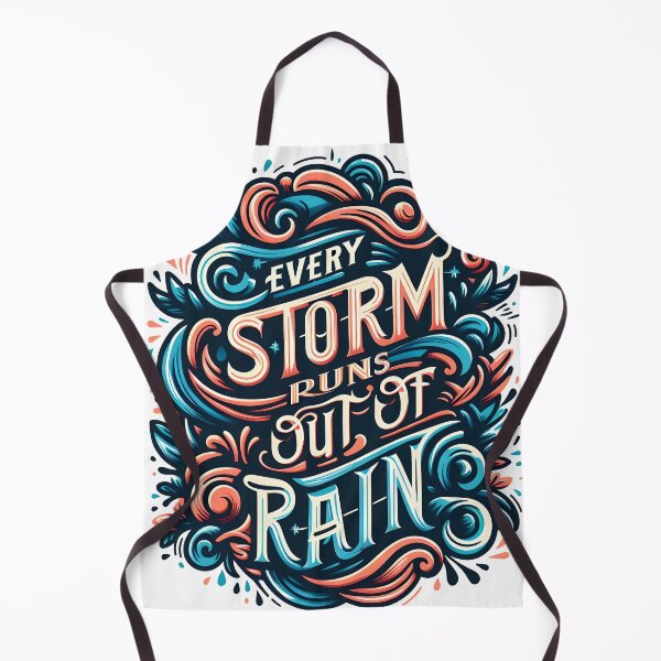 Item preview, Every storm runs out of rain, typography designed and sold by maxmaj.