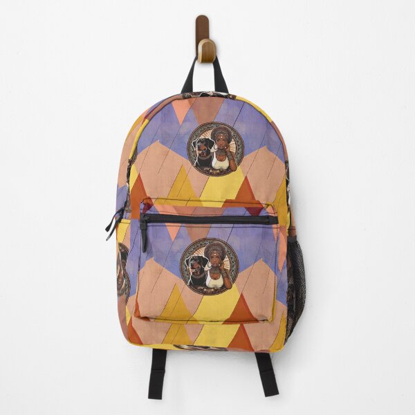 Item preview, Dogs are Girls best friends, Africa, dog with African woman designed and sold by Wallisart.