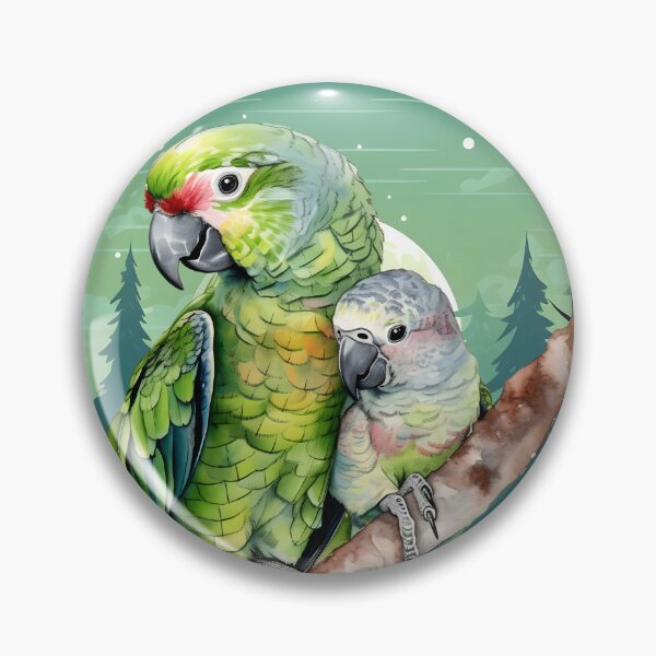 Item preview, Gift Dove Realistic Nature Trees Birds Amazon Parrot designed and sold by TRENDDREAMER ⭐⭐⭐⭐⭐.