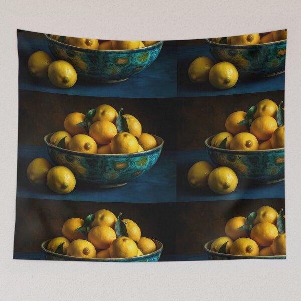 Item preview, Citrus Reverie: Vibrant Art featuring Lemons in a Bowl designed and sold by iQuorra.