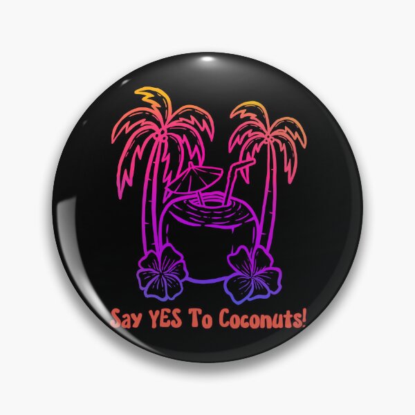 Item preview, Say YES To Coconuts -Vivid Tropics - Crazy for Coconuts designed and sold by Sun Sand & Sea Art.