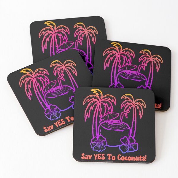 Item preview, Say YES To Coconuts -Vivid Tropics - Crazy for Coconuts designed and sold by Sun Sand & Sea Art.