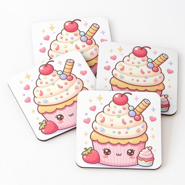 Item preview, Sweet Treat Delight - Adorable Cupcake Character designed and sold by Ingridpd.