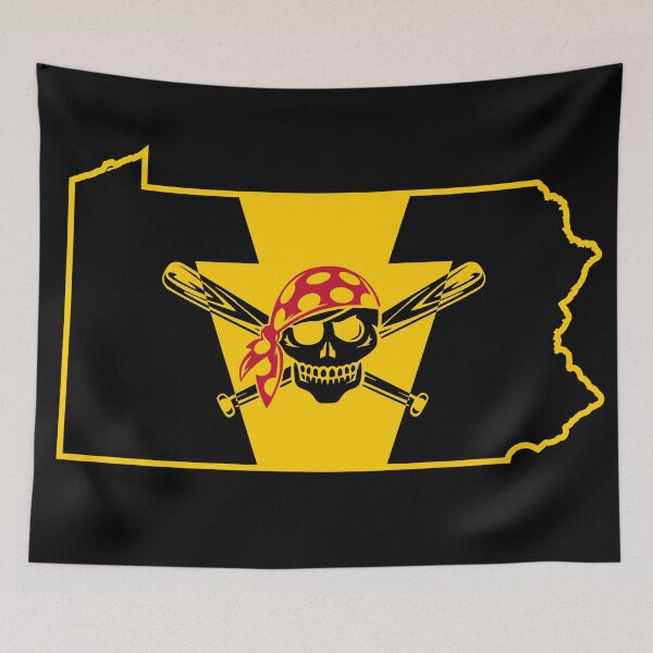 Item preview, Pittsburgh Baseball Keystone Flag Map designed and sold by Tara Stark.