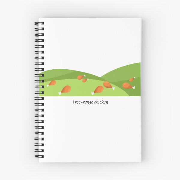 Item preview, Free range chicken (drumstick) on green hills designed and sold by ProjectLui.