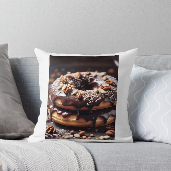 Item preview, Delicious Chocolate Donut With Nuts designed and sold by JoyPhotoArt.