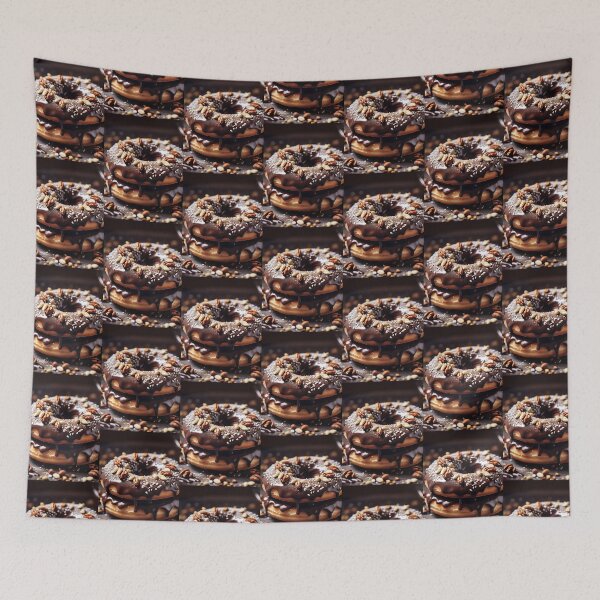 Item preview, Delicious Chocolate Donut With Nuts designed and sold by JoyPhotoArt.