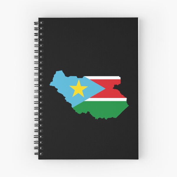 Item preview, Flag Map of South Sudan designed and sold by feether-store.
