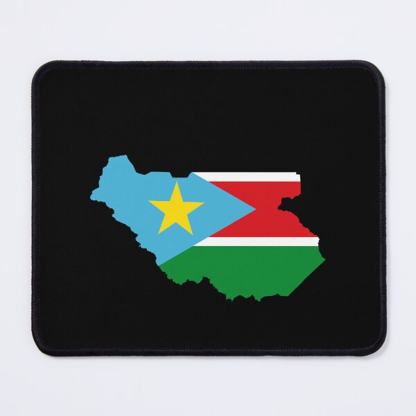 Item preview, Flag Map of South Sudan designed and sold by feether-store.