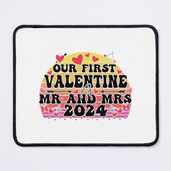Item preview, Our First Valentine As Mr And Mrs, Gift for New Married designed and sold by ArtByKatti.