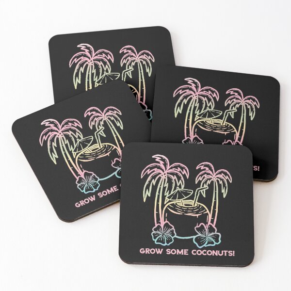 Item preview,  GROW SOME COCONUTS - Vivid Tropics - Crazy for Coconuts -Sunset, Sunrise designed and sold by Sun Sand & Sea Art.