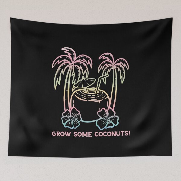 Item preview,  GROW SOME COCONUTS - Vivid Tropics - Crazy for Coconuts -Sunset, Sunrise designed and sold by Sun Sand & Sea Art.
