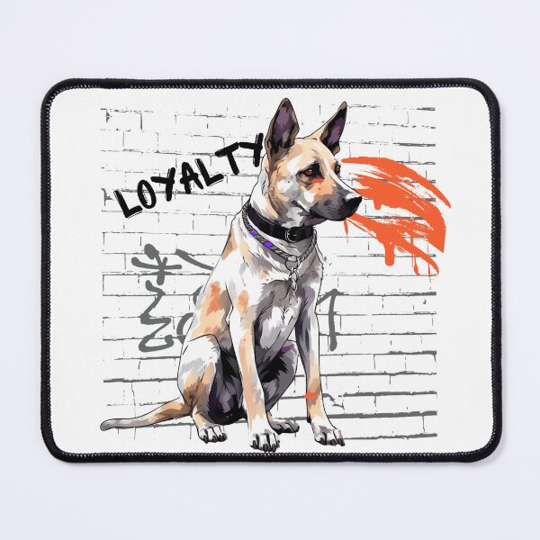 Item preview, Germen Shepherd Loyalty Street Art Style designed and sold by StephanieLZ.