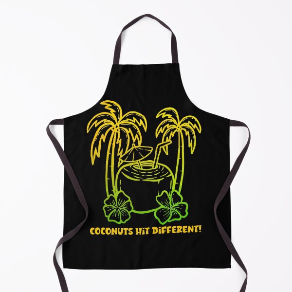 Item preview, COCONUTS HIT DIFFERENT - Vivid Tropics - Crazy for Coconuts - Sunset, Sunrise designed and sold by Sun Sand & Sea Art.
