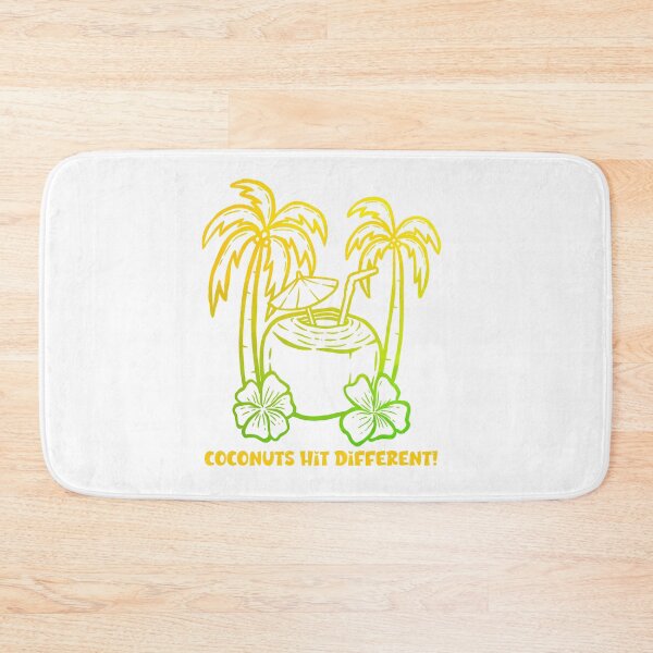 Item preview, COCONUTS HIT DIFFERENT - Vivid Tropics - Crazy for Coconuts - Sunset, Sunrise designed and sold by Sun Sand & Sea Art.