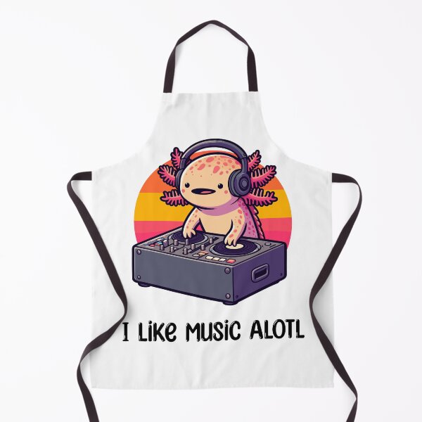 Item preview, Cute Axolotl Kawaii Music DJ designed and sold by DinoKate.