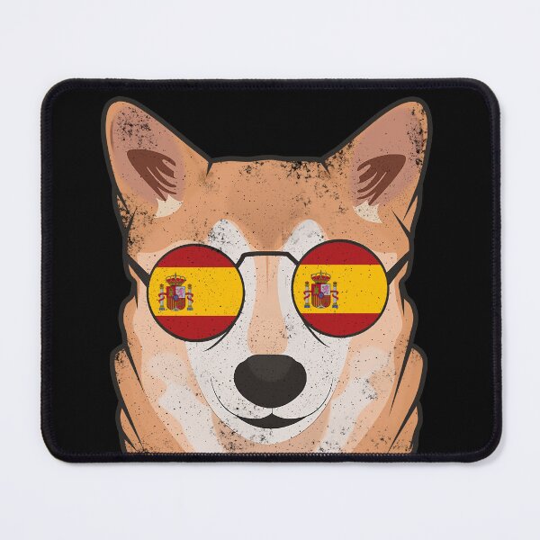 Item preview, Vintage Patriotic Shiba Inu Spanish Flag designed and sold by feether-store.