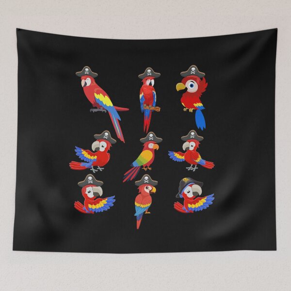 Item preview, Pirate Parrot Family Day summer vacation. designed and sold by Isadesignart.