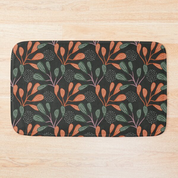Item preview, dark background batik leaves  designed and sold by tamongg14.