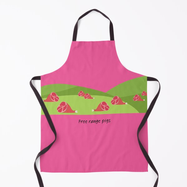 Item preview, Free range pigs (ham) on green hills designed and sold by ProjectLui.