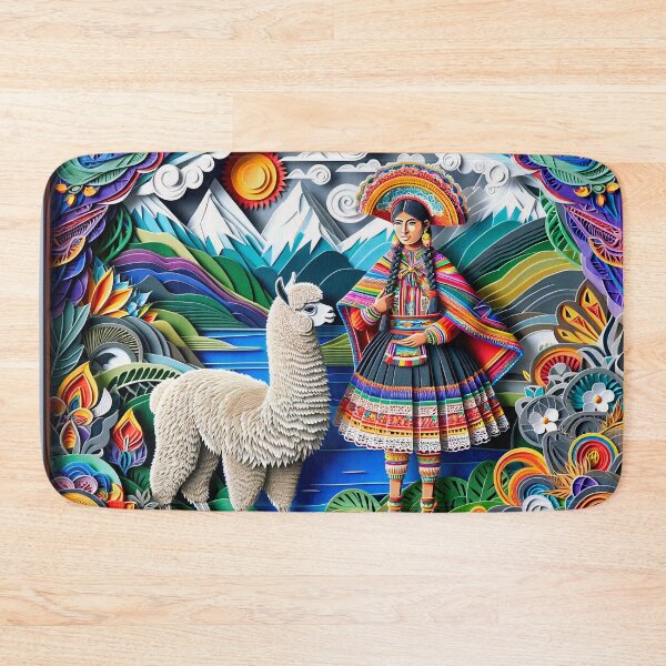 Item preview, Mountains and Ocean Landscape Colorful Flowers Art Design designed and sold by ARVA-Digital.