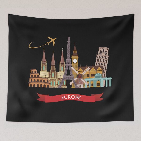 Item preview, Important tourist attractions in Europe. Family. designed and sold by Isadesignart.