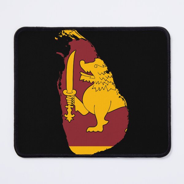 Item preview, Flag Map of Sri Lanka designed and sold by feether-store.