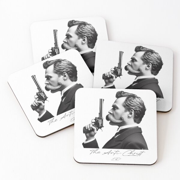 Item preview, The Anti-Christ EP Nietzsche Bust Autograph Smoking Gun Prerelease Album Pop Art #1 designed and sold by LiveNotByLies.
