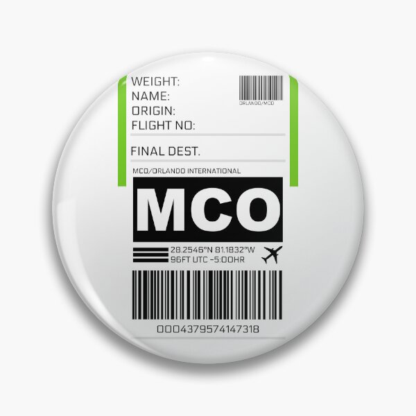 Item preview, MCO Orlando International Airport Luggage Tag Sticker designed and sold by ccooll.