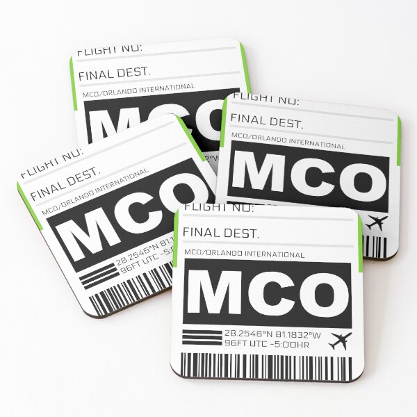 Item preview, MCO Orlando International Airport Luggage Tag Sticker designed and sold by ccooll.
