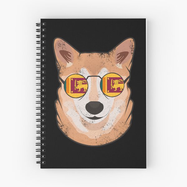 Item preview, Vintage Patriotic Shiba Inu Sri Lankan Flag designed and sold by feether-store.