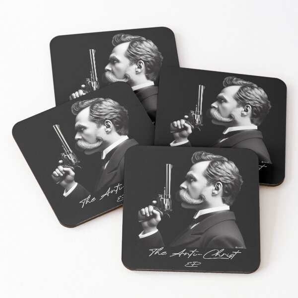 Item preview, The Anti-Christ EP Nietzsche Bust Autograph Smoking Gun Prerelease Album Pop Art #2 designed and sold by LiveNotByLies.