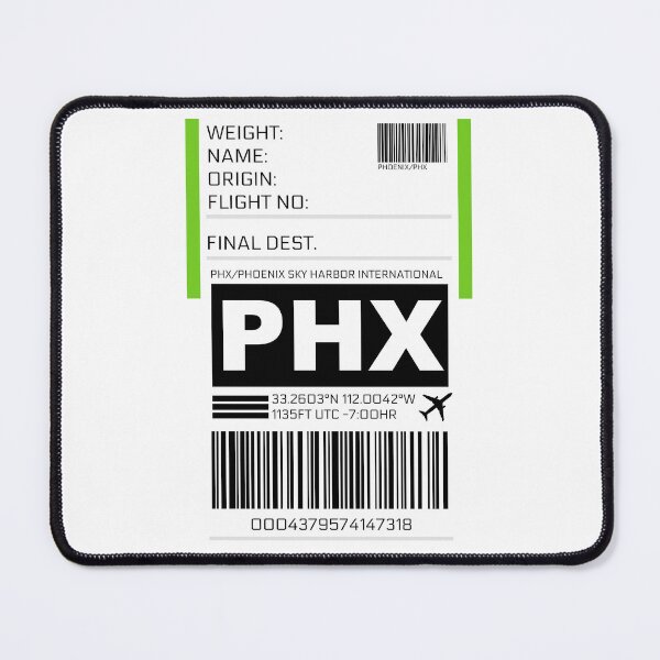 Item preview, PHX Phoenix Sky Harbor International Airport Luggage Tag Sticker designed and sold by ccooll.