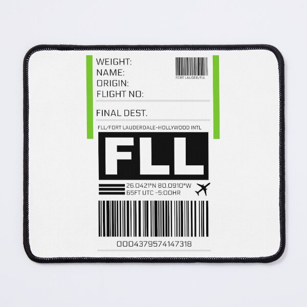 Item preview, FLL Fort-Lauderdale-Hollywood Florida International Airport Luggage Tag Sticker designed and sold by ccooll.