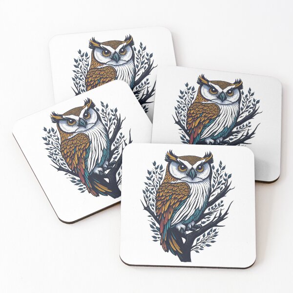 Item preview, Cartoon Characters | Colorful OWL | Comic Birds | InkSorcerer designed and sold by InkSorcerer.