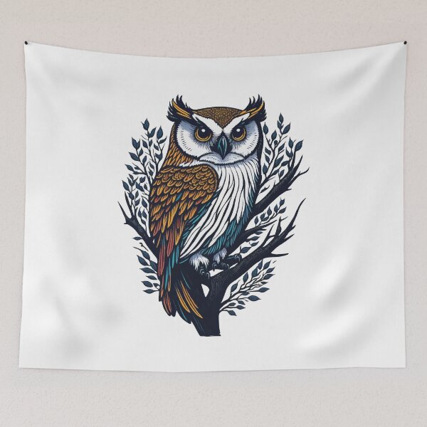 Item preview, Cartoon Characters | Colorful OWL | Comic Birds | InkSorcerer designed and sold by InkSorcerer.
