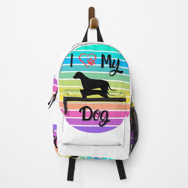 Item preview, " I Love My Dog " Rainbow Paws Spectrum Tee designed and sold by Wabi-SabiStudio.