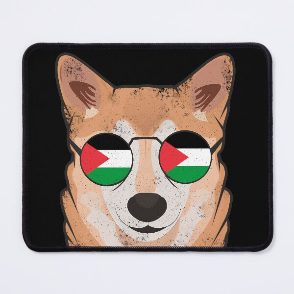 Item preview, Vintage Patriotic Shiba Inu Palestinian Flag designed and sold by feether-store.