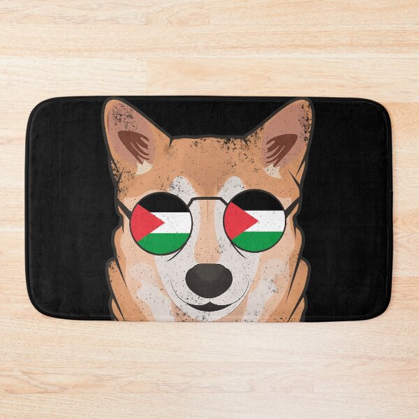 Item preview, Vintage Patriotic Shiba Inu Palestinian Flag designed and sold by feether-store.