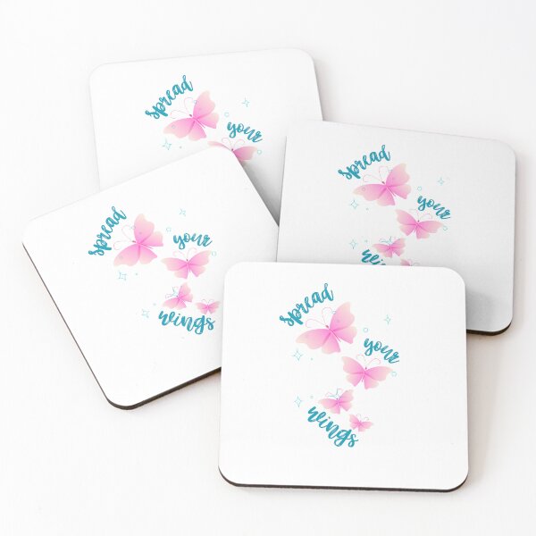 Item preview, Pink Butterflies Inspirational Quote designed and sold by Bridget Swanson.
