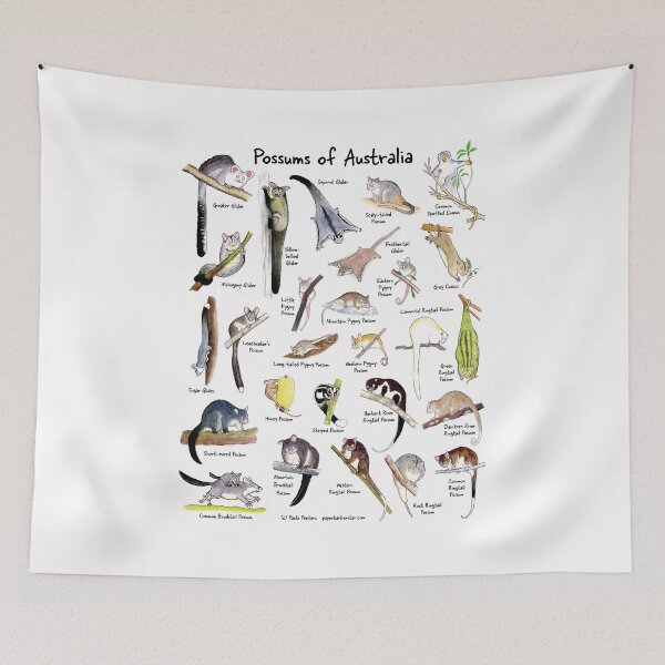 Item preview, Possums of Australia (with names) designed and sold by Paula Peeters.