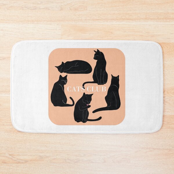 Item preview, Cat elite | Peach and black | Cats club designed and sold by ArtistryWhims.