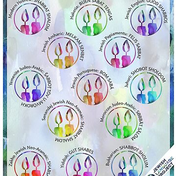 Artwork thumbnail, Jewish Sabbath Greetings Around the World by Jewish Language Project