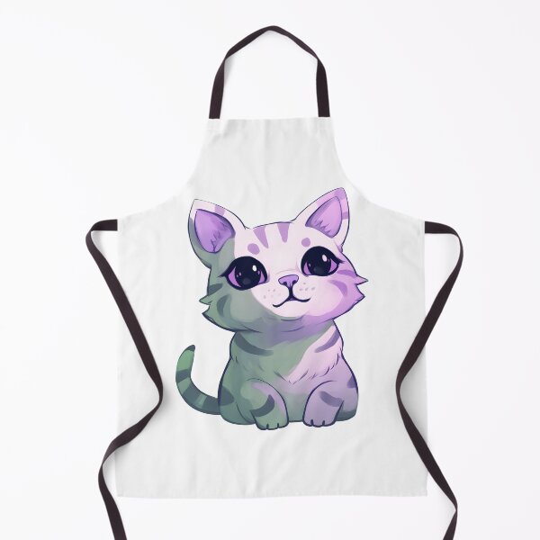 Item preview, Cute cat with big eyes violet designed and sold by TheRealmWithin.