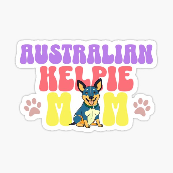 Aperçu de l'œuvre Australian Kelpie Mom - Chien mignon - Maman chien créée et vendue par BlueCoastPOD.