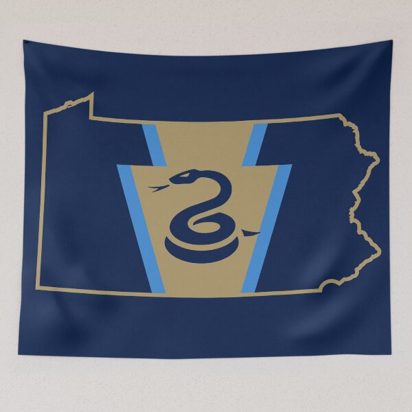 Item preview, Philly Soccer Keystone Flag Map designed and sold by Tara Stark.