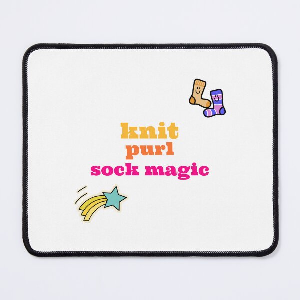 Item preview, Knit, purl, sock magic designed and sold by TripleOakDesign.